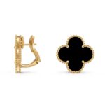 VAN CLEEF AND ARPELS 18k Magic Alhambra earrings, 2 motifs, onyx - Image 3