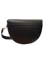 LOET Black Leather Semicircle Bag - Image 4