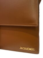 JACQUEMUS Le Bambinou Cognac Leather Bag - Image 6