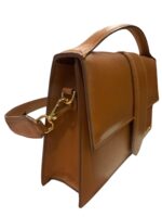 JACQUEMUS Le Bambinou Cognac Leather Bag - Image 3