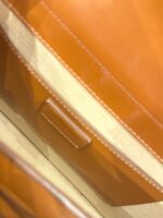 JACQUEMUS Le Bambinou Cognac Leather Bag - Image 9