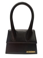 JACQUEMUS the Medium Chiquito Black Leather Bag