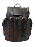 LOUIS VUITTON Christopher MM Grey Turquoise Backpack Limiter Edition