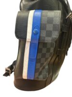 LOUIS VUITTON Christopher MM Grey Turquoise Backpack Limiter Edition - Image 4